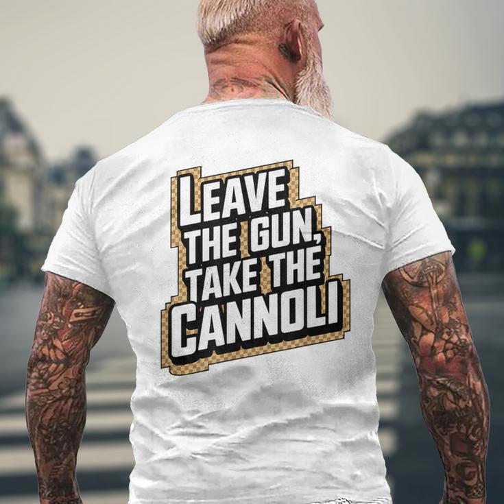 武器 を残してカンノーリを取れ メンズTシャツ バックプリント 高齢者への贈り物
