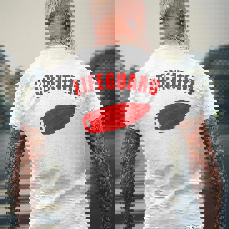 水泳 ライフガード レディース メンズ 水泳 楽しい メンズTシャツ バックプリント 高齢者への贈り物