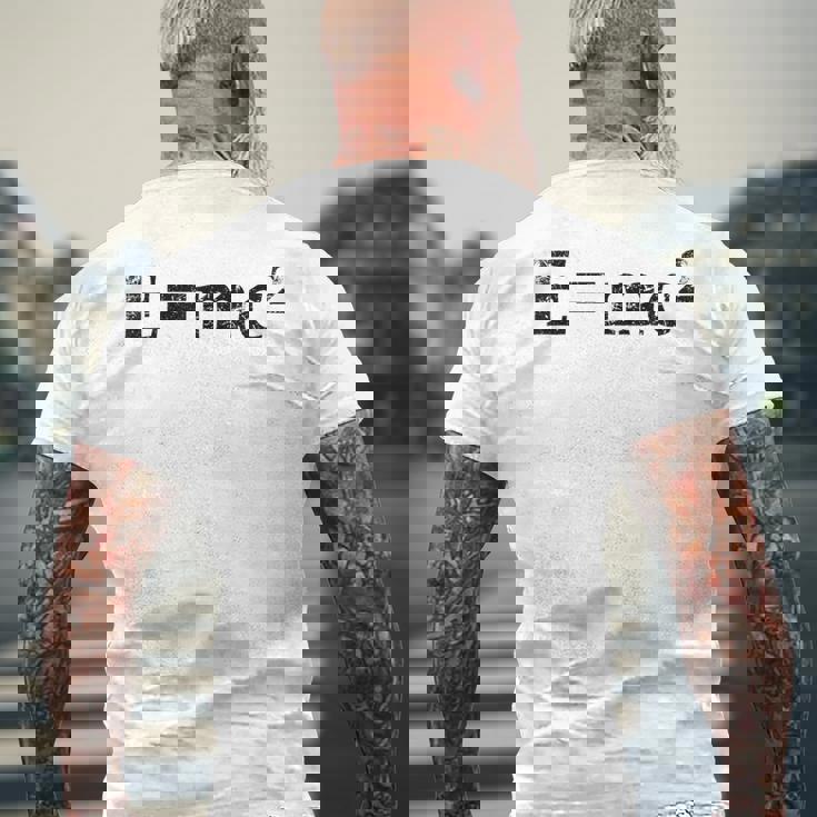 物理相対性理論e Mc2方程式の式 EMc2 メンズTシャツ バックプリント 高齢者への贈り物