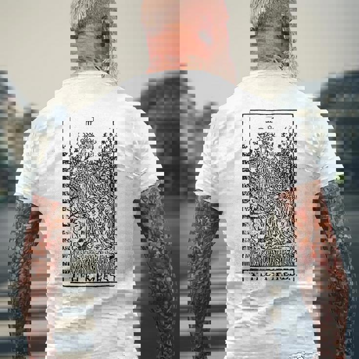 皇后タロットカード メンズTシャツ バックプリント 高齢者への贈り物