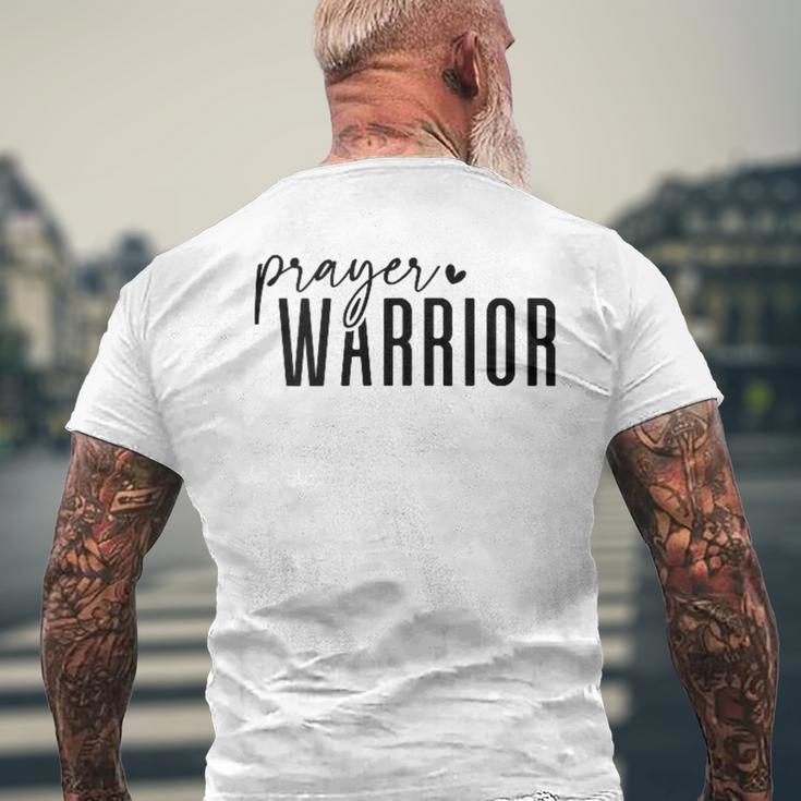 祈りの戦士 キリスト教 信仰 イエス 聖書 シャツ メンズTシャツ バックプリント 高齢者への贈り物