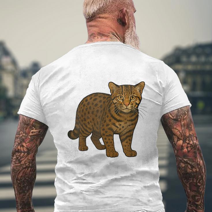 西表山猫 沖縄 日本 カタカナ メンズTシャツ バックプリント 高齢者への贈り物