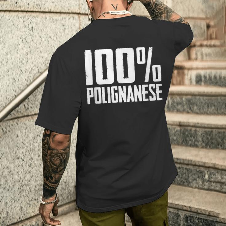 100 Polignanese Polignano A Mare メンズTシャツ バックプリント 彼への贈り物
