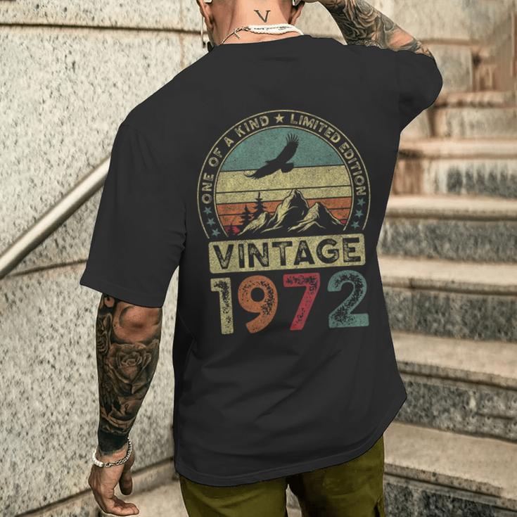 1972年ヴィンテージ、限定版、54歳の誕生日、54歳 メンズTシャツ バックプリント 彼への贈り物