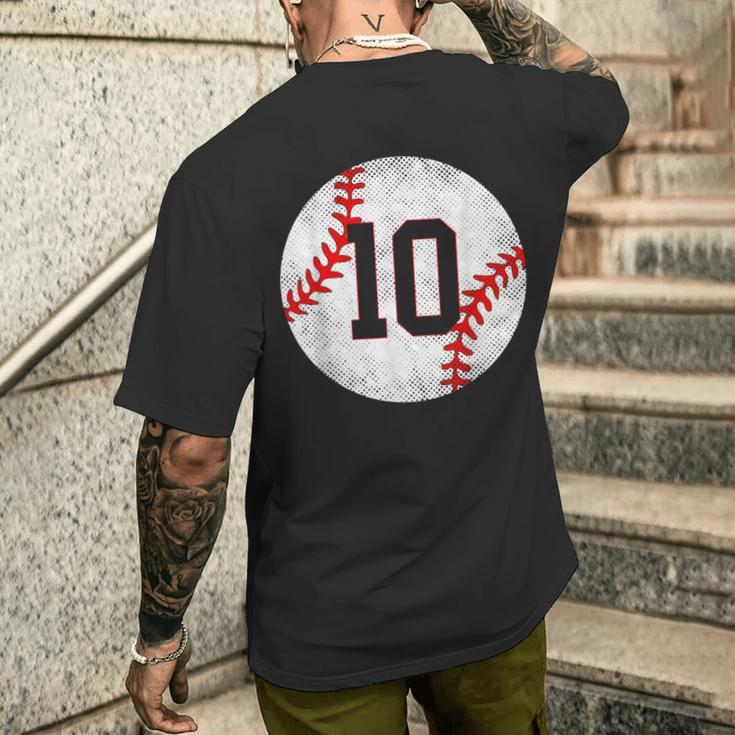 2013 10歳の誕生日 野球 10歳 男の子 キッズ メンズTシャツ バックプリント 彼への贈り物