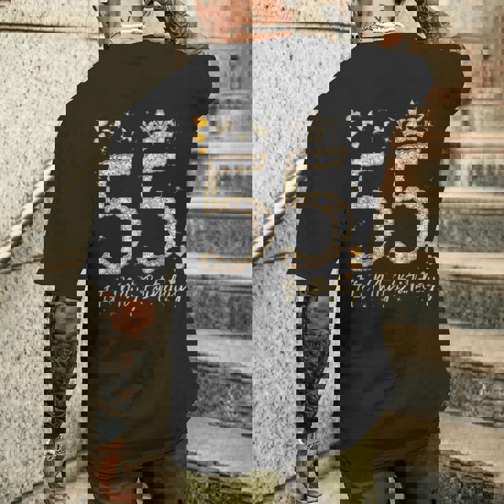 55 It's My Birthday、It's My 55Th Birthday、55歳 メンズTシャツ バックプリント 彼への贈り物