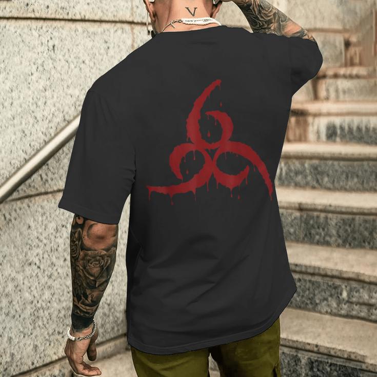 666 デビルグラフィック 獣の数 サタン メンズTシャツ バックプリント 彼への贈り物