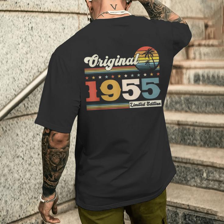 70 歳の誕生日 男性 オリジナル ヴィンテージ 1955 年 ギフト メンズTシャツ バックプリント 彼への贈り物