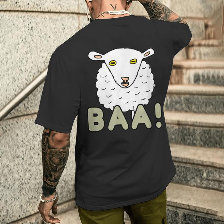 Baa 羊 メンズTシャツ バックプリント 彼への贈り物