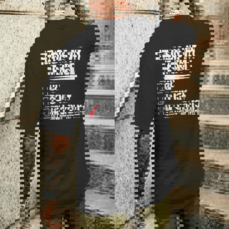 Bachelor メンズ シャツ Rasons Why I'mingle Big Dick Fun メンズTシャツ バックプリント 彼への贈り物