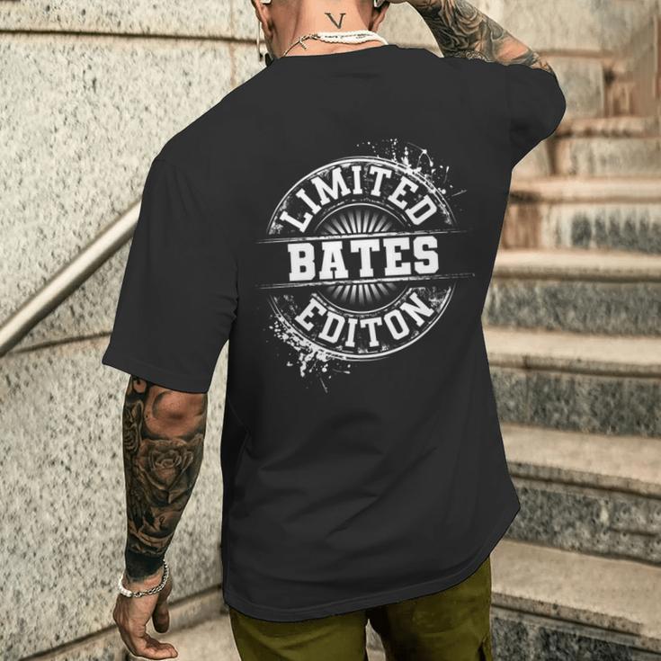 Bates 面白い 苗字 ファミリーツリー 誕生日 同窓会 ギフトアイデア 長袖tシャツ メンズTシャツ バックプリント 彼への贈り物