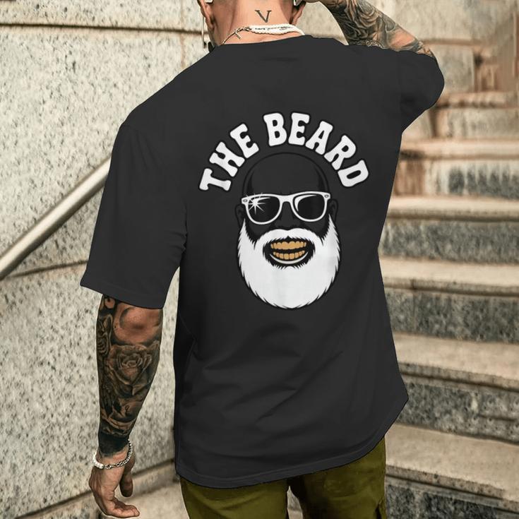 The Beard 白髭 サングラス スカル風 メンズ バーバー スタイル アイコン メンズTシャツ バックプリント 彼への贈り物