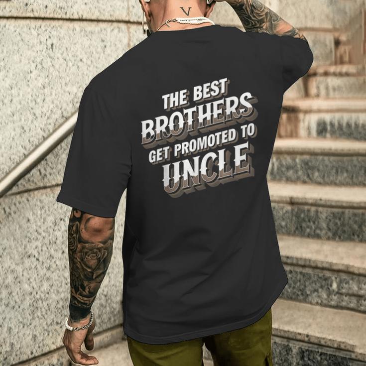 The Best Brothers Get Promoted To Uncle 面白い服 メンズTシャツ バックプリント 彼への贈り物