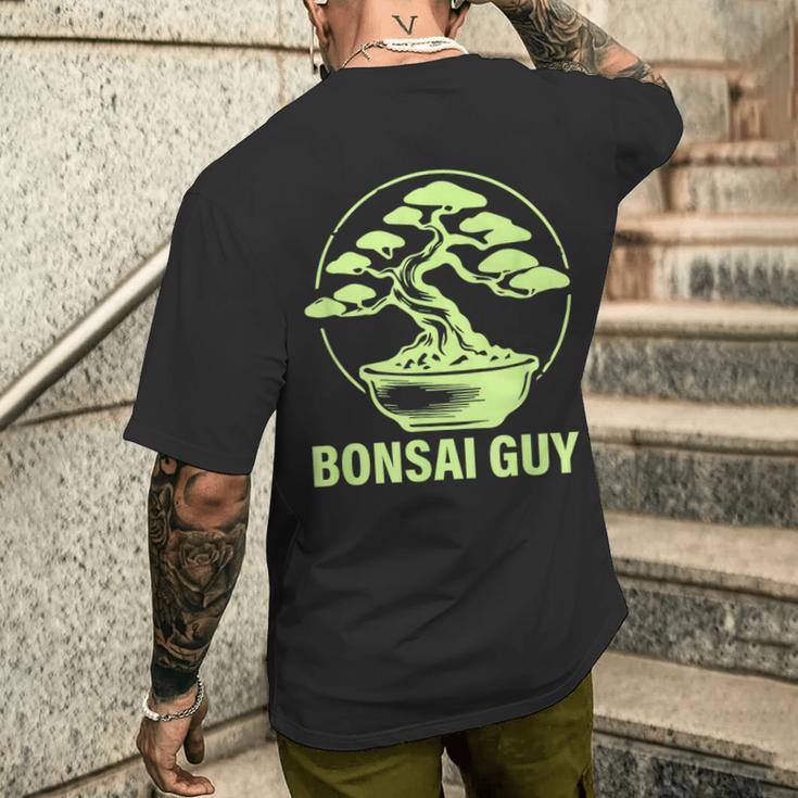 Bonsai Guy Penjing Penzai Bonsai 盆栽 メンズTシャツ バックプリント 彼への贈り物