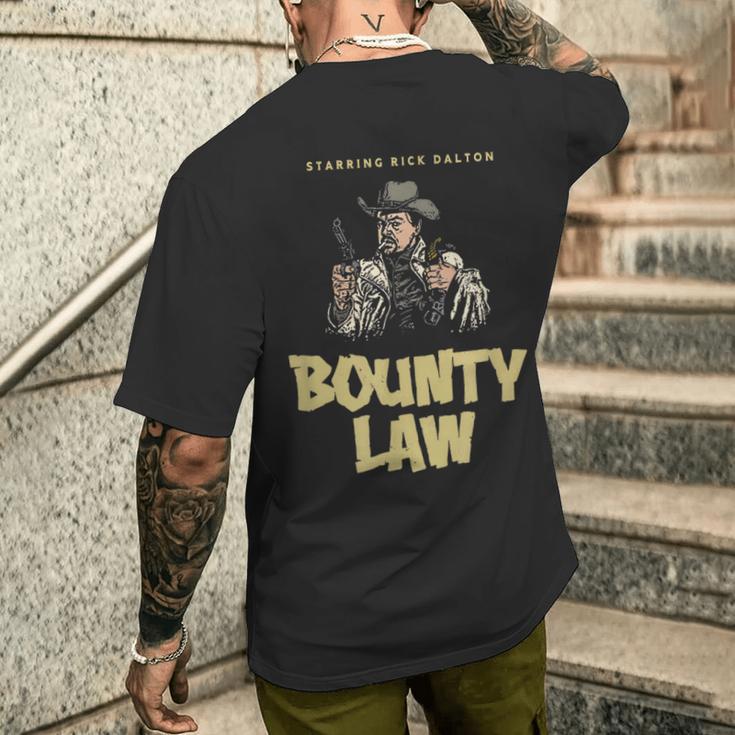Bounty Law レトロ リック・ダルトン メンズTシャツ バックプリント 彼への贈り物