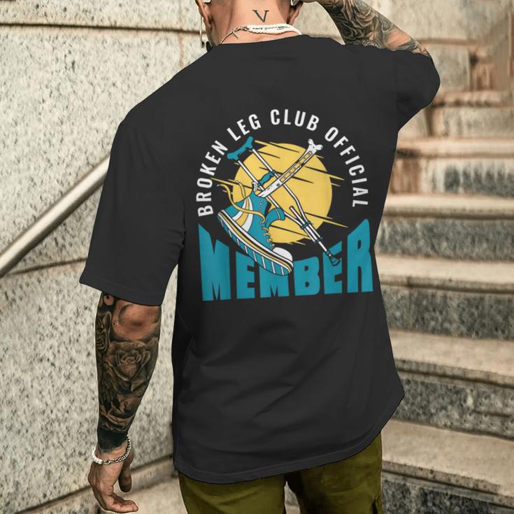 Broken Leg Club 公式メンバー 骨折 骨折 メンズTシャツ バックプリント 彼への贈り物