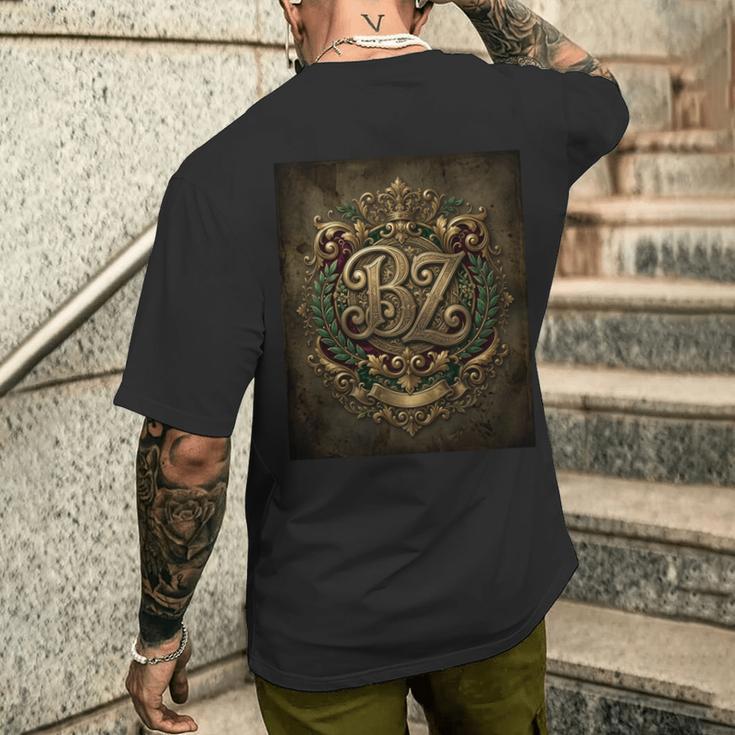 Bz イニシャル B Z 名前 名前 オノマティックス オノマトロジー 長袖tシャツ メンズTシャツ バックプリント 彼への贈り物