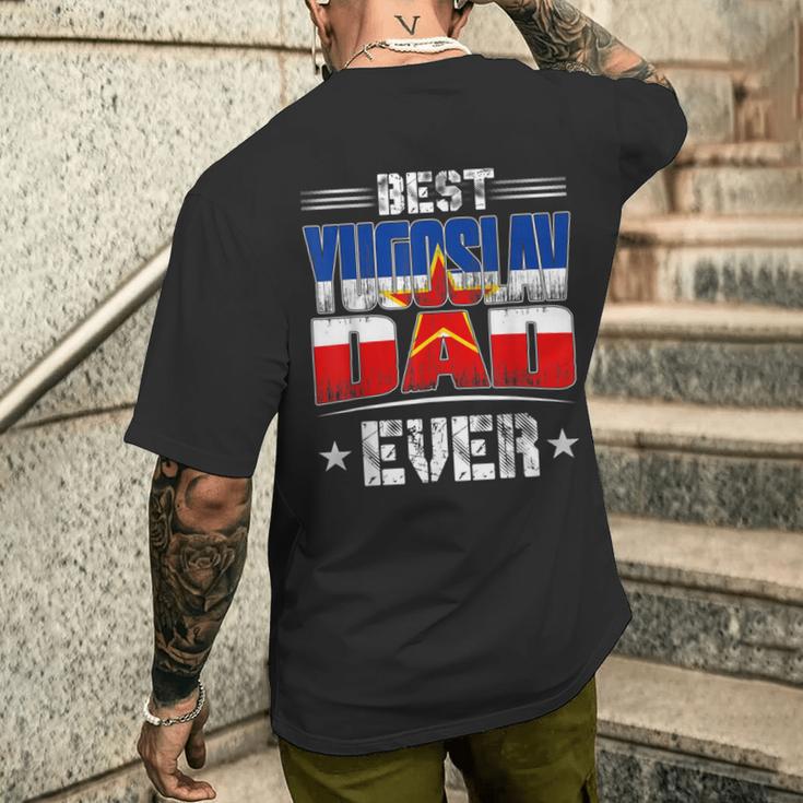 Camicia Papà Jugoslavo T-shirt da uomo con stampa posteriore Regalos para él