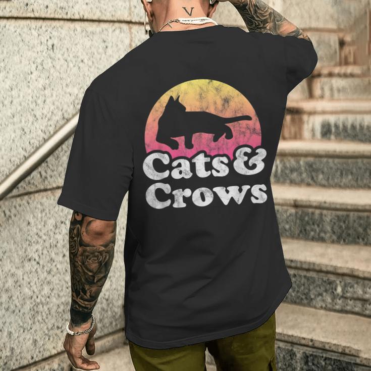 Cats And Crows メンズ レディース ボーイズ ガールズ カラス メンズTシャツ バックプリント 彼への贈り物
