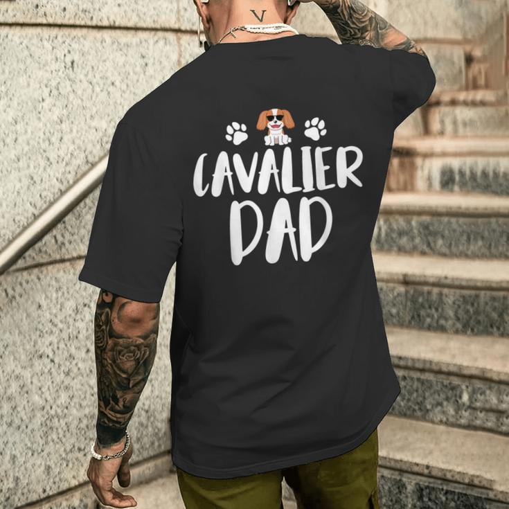 Cavalier Dad Cavalier King Charlespaniel Cane Papà T-shirt da uomo con stampa posteriore Regalos para él