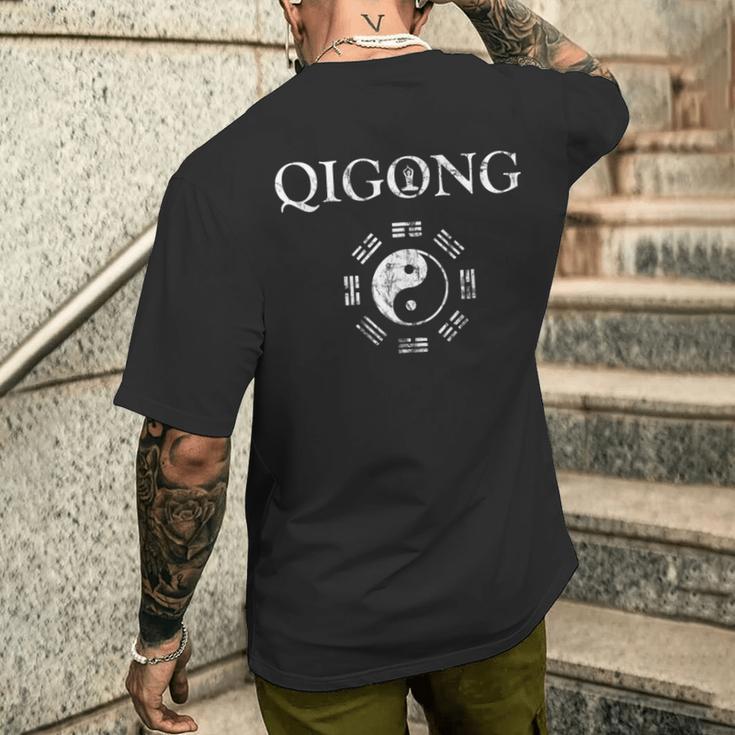 Chigong 太極拳 気功 メンズTシャツ バックプリント 彼への贈り物