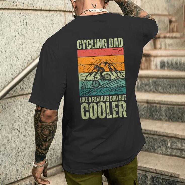 Ciclismo Per Papà Uomini Ciclismo Motociclisti Bicicletta Rider T-shirt da uomo con stampa posteriore Regalos para él