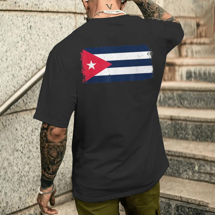 Cuban Flag Cuba Miamipanish Cuban メンズTシャツ バックプリント 彼への贈り物