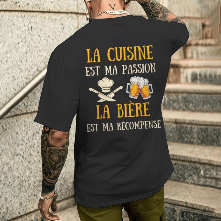 Cuisine Homme Humour Idée Cadeau Chef Cuisinier Bière T-shirt imprimé au dos Cadeaux pour lui