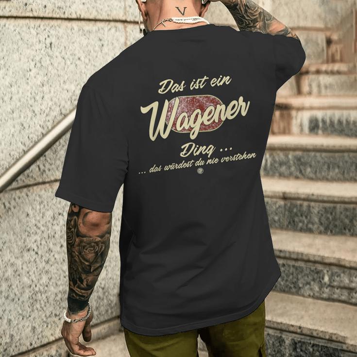 Das Ist Ein Wagener Ding ファニー ファミリー ワーグナー メンズTシャツ バックプリント 彼への贈り物