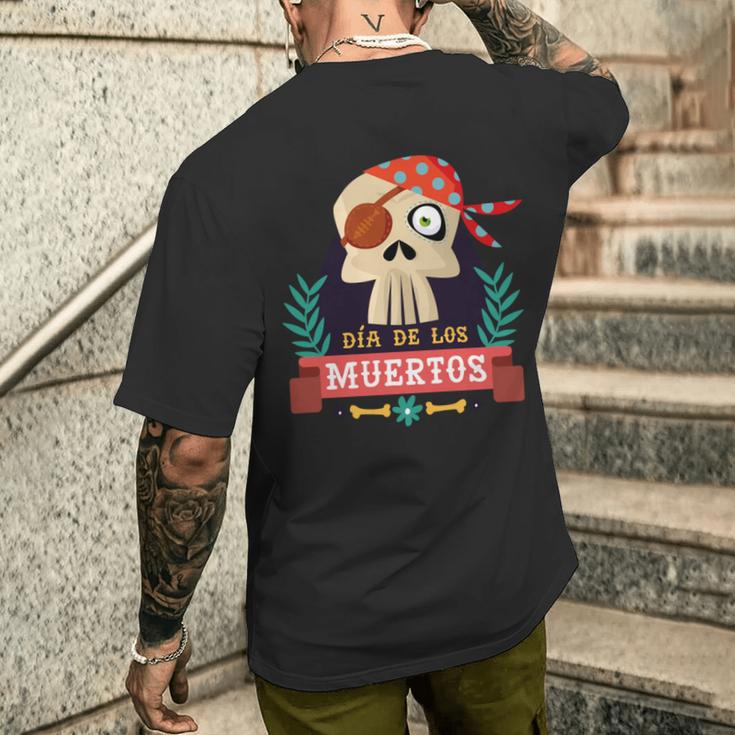 Dia De Los Muertos Piratekull Day Of Dead ギフト 長袖tシャツ メンズTシャツ バックプリント 彼への贈り物
