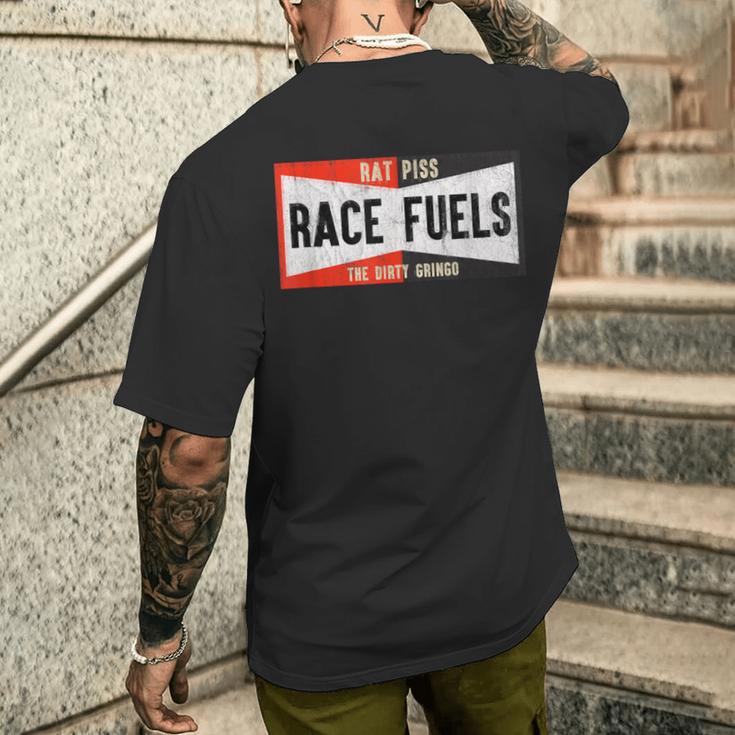 Dirty Gringo Rat Piss Race Fuel ホットロッド レトロ ロカビリー ヒップ メンズTシャツ バックプリント 彼への贈り物