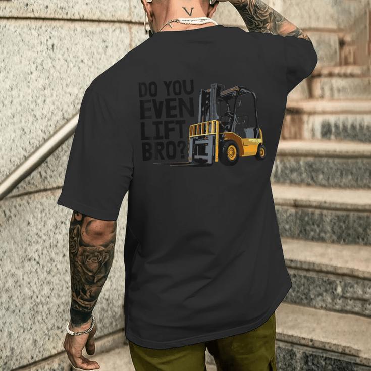 Do You Even Lift メンズ フォークリフト ティー インダストリアルトラック メンズTシャツ バックプリント 彼への贈り物