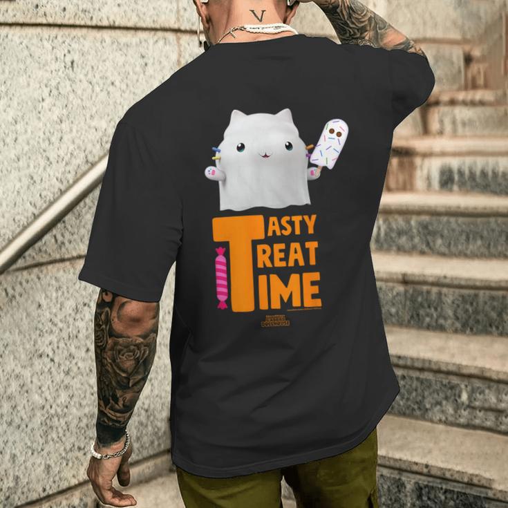 Dreamworks ギャビーのドールハウス Cakey Tasty Treat Time Ghost メンズTシャツ バックプリント 彼への贈り物