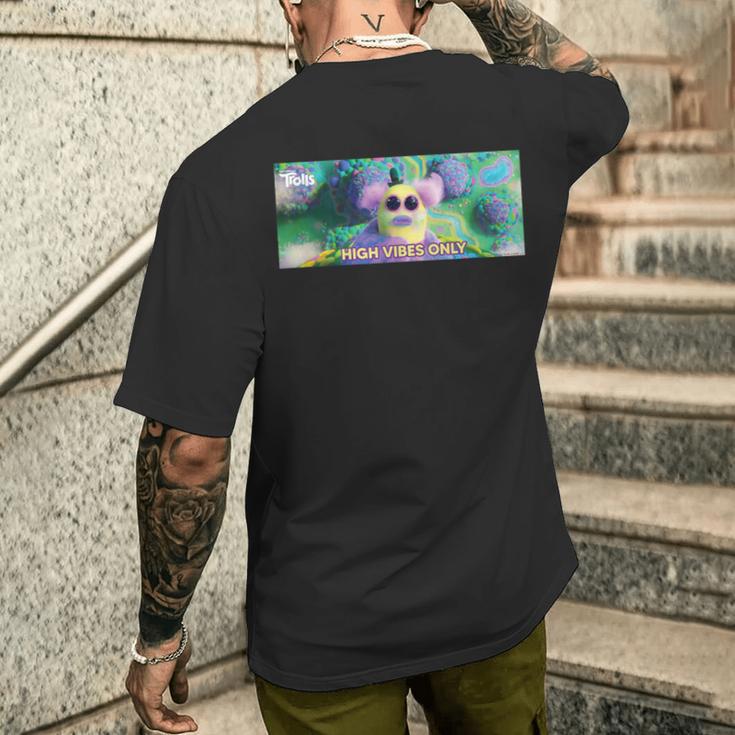 Dreamworks トロールズ Mr Dinkles Highibes Only メンズTシャツ バックプリント 彼への贈り物