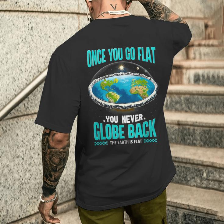 The Earth Is Flat Firmament Earth Day Once You Go Flat Men's T-shirt Back Print Funny Gifts