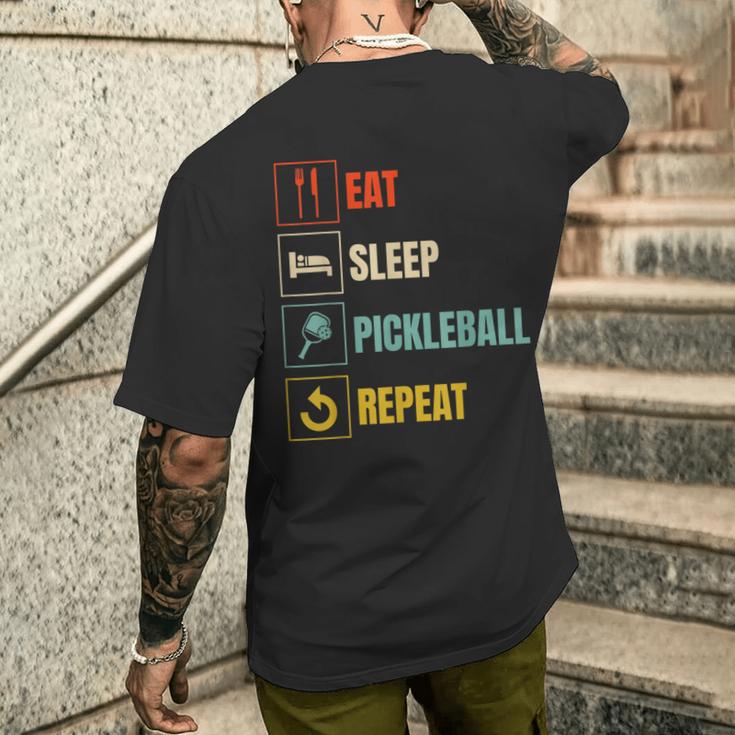 Eatleep ピックルボール リピート スポーツ レジャー ピックルボール メンズTシャツ バックプリント 彼への贈り物