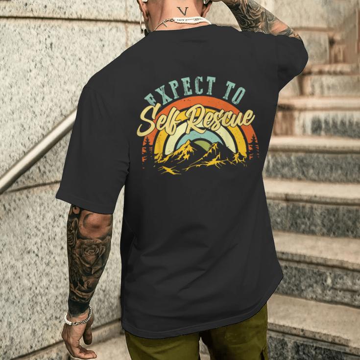 Expect Toelf Rescues レトロヴィンテージシャツギフト メンズTシャツ バックプリント 彼への贈り物