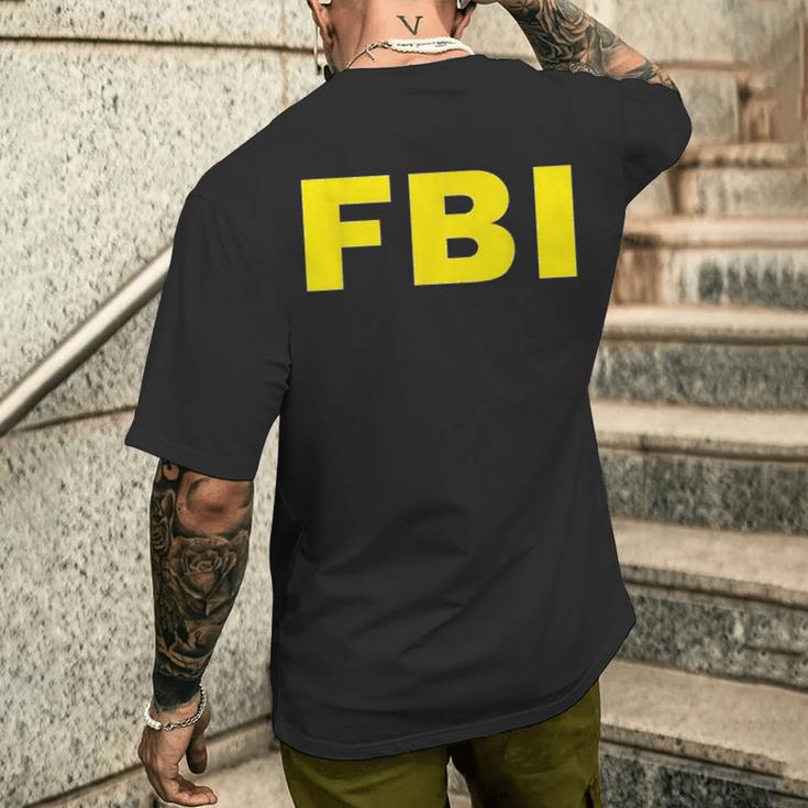 Fbi ハロウィン おもしろコスチューム メンズTシャツ バックプリント 彼への贈り物