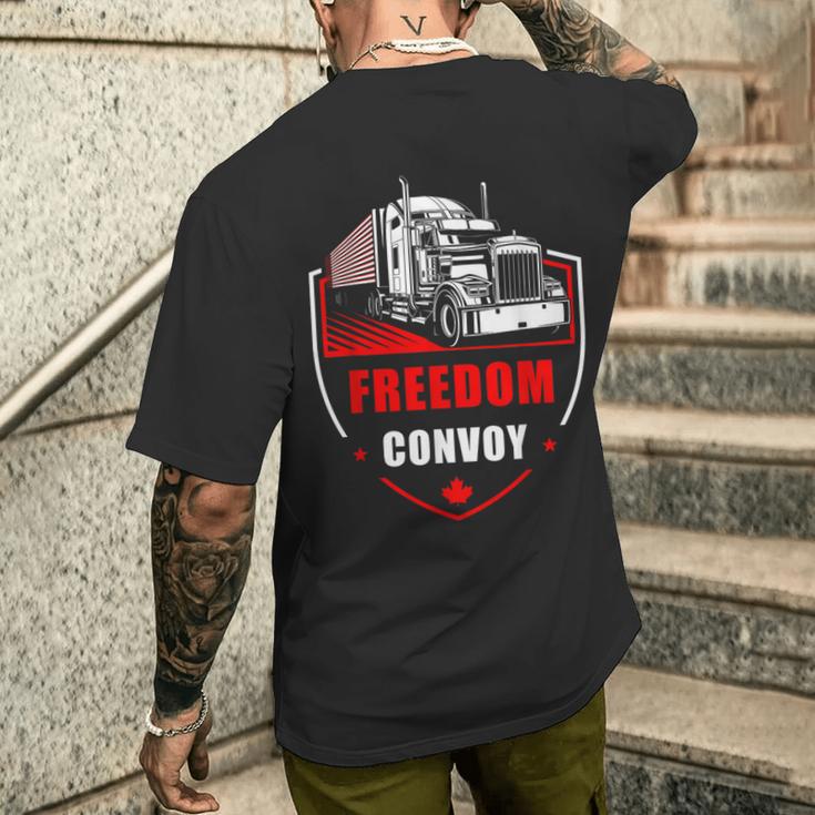 Freedom Convoy United Canada Truckers メンズTシャツ バックプリント 彼への贈り物