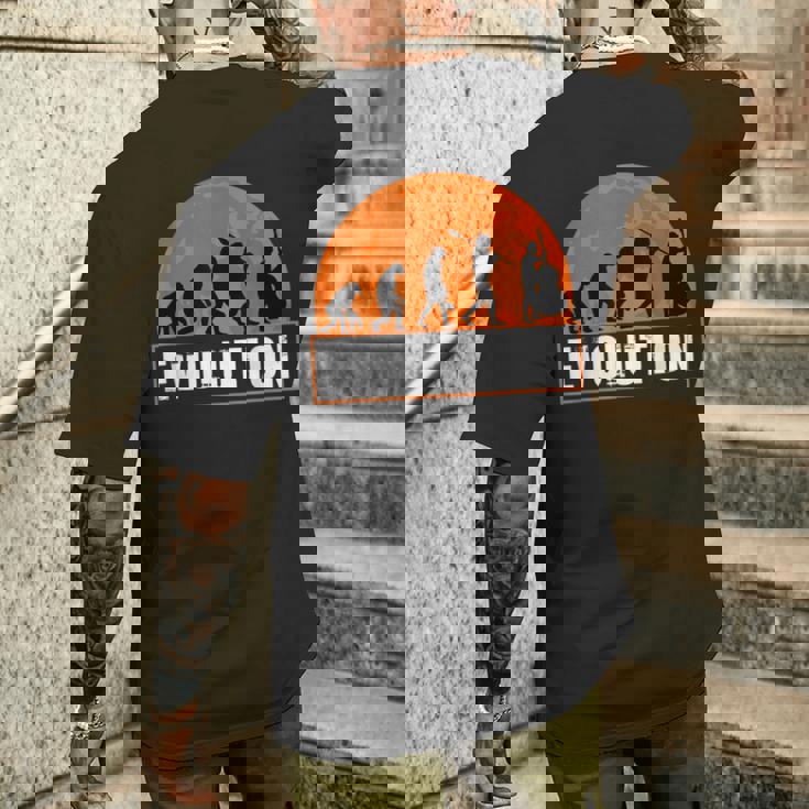 Human コントラバス・エボリューション コントラバス・エボリューション メンズTシャツ バックプリント 彼への贈り物