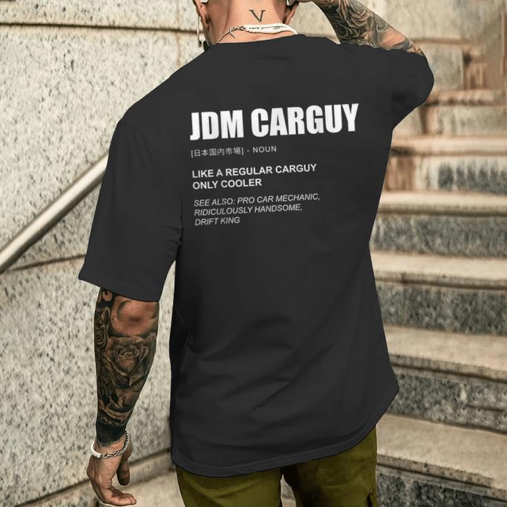Jdm Carguy Definition日本チューナーカー ドリフトキング メンズTシャツ バックプリント 彼への贈り物
