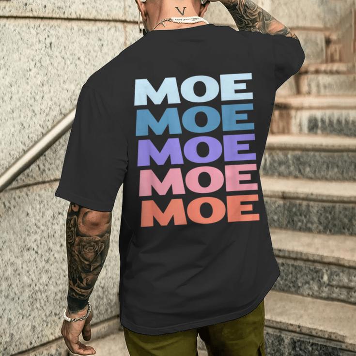 Modern Repeated Text Moe メンズTシャツ バックプリント 彼への贈り物