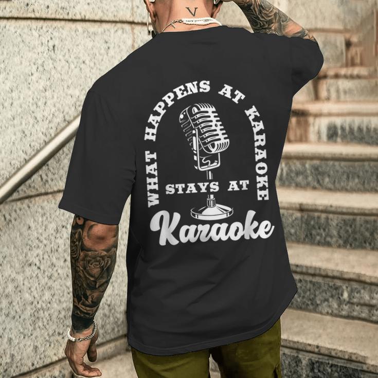 Music Lover カラオケシンガー メンズTシャツ バックプリント 彼への贈り物