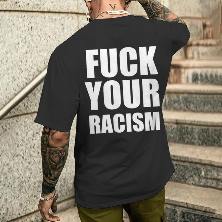 F人種差別、人種差別、Str8evil メンズTシャツ バックプリント 彼への贈り物
