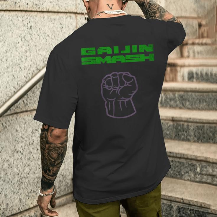 Gaijinmash メンズTシャツ バックプリント 彼への贈り物