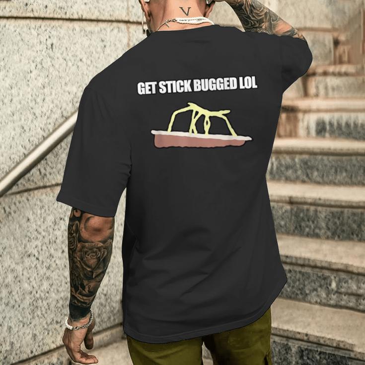 Gettick Bug Lol ファニーミーム メンズTシャツ バックプリント 彼への贈り物