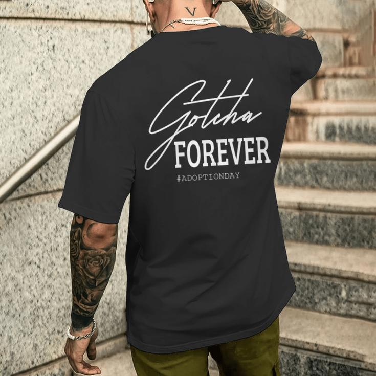 Gotcha Forever 養子縁組の日ギフト 長袖tシャツ メンズTシャツ バックプリント 彼への贈り物