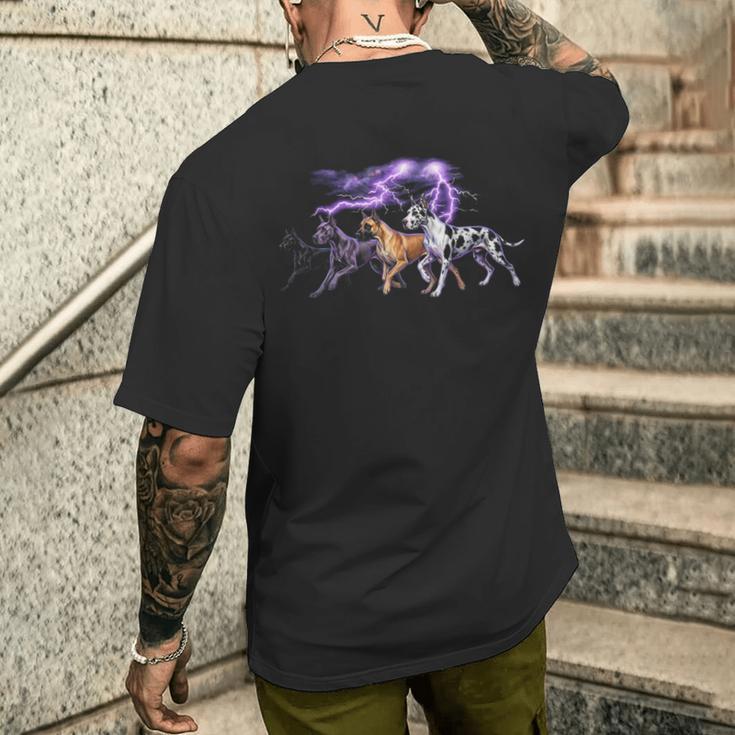 Great Dane ビンテージ 90年代 犬好き グレートデーン オーナー メンズ レディース メンズTシャツ バックプリント 彼への贈り物