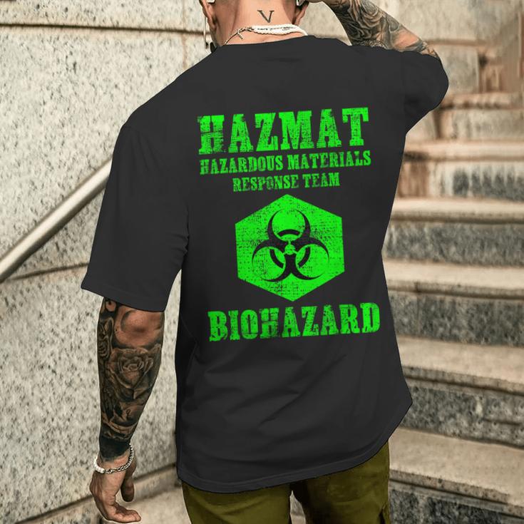 Green Biohazard 危険物 コスチューム キッズ メンズ メンズTシャツ バックプリント 彼への贈り物