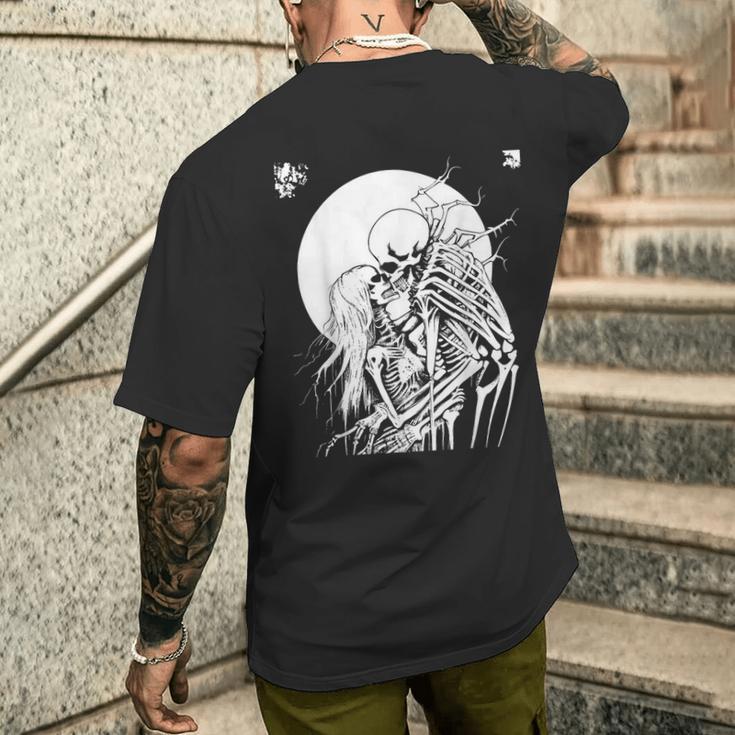 Grindcore オカルトホラースカルアート デスメタル スラッシュメタル メンズTシャツ バックプリント 彼への贈り物